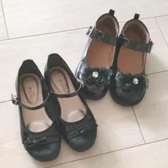 フォーマルシューズ　２足セット　18cm