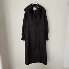【ICB】黒のトレンチコート　綿、ポリエステル　カッコいいいアイシービー