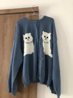 猫 カーディガン