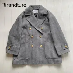美品　リランドチュール Rirandture Pコート 2025年最新】Rirandture レディース ピーコート・ウールコートの