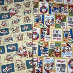 ケロッグ　綿生地　シリアル　kellogg's