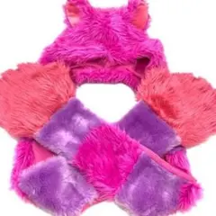 チェシャ猫 マフラーキャップ