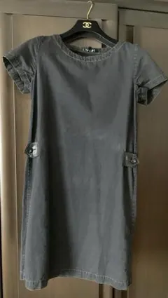 A.P.C. 半袖ワンピース ブラック コットン100% 日本製 アーペーセーのサムネイル