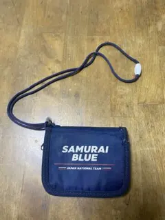 SAMURAI BLUE 日本代表 キッズ用ネックストラップ付財布