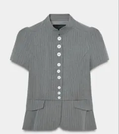 ZARA ボタン付きピンストライプトップス ZARA ボタン付きピンストライプトップス XS - メルカリ