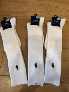 正規品　ラルフローレン　ハイソックス　3足組