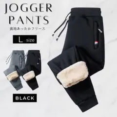ジョガーパンツ　裏起毛　裏ボア　防寒　極暖　スウェットパンツ　ユニセックス　L