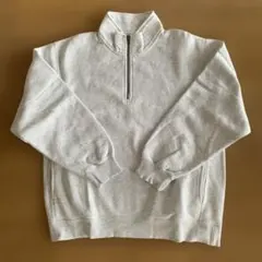 ハーフジップ スウェット グレー L