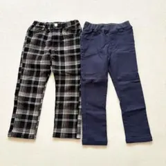 ★まとめ売り2点セット★ 裏ボア　ズボン　サイズ110 シンプル