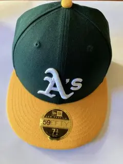 Newera ニューエラ アスレチックス キャップ 59fifty 7 3/8