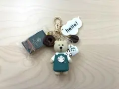 じゃらじゃらキーホルダー みどりくまさん カフェ コーヒー