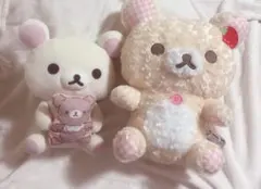 コリラックマ　パリのいちご ローズチェックぬいぐるみXL プレミアムのサムネイル
