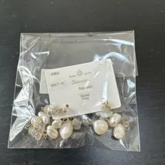 パール風チタンポストピアス