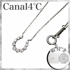 美品】 Canal4℃ Pt850 馬蹄ネックレス ジルコニア 箱付き - メルカリ