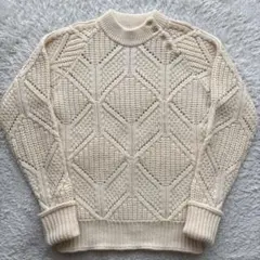 けろ様専用 アンスナム ansnam クリーム色 ケーブル編み ニット