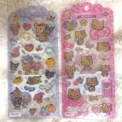 サンリオ　ドロップジェリーシール　日焼けキティ　サンリオキャラクターズ2枚セット