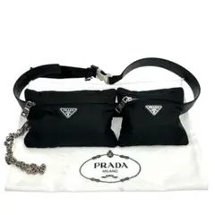 【希少】プラダ PRADA ウエストポーチ ベルトバッグ ナイロン サフィアーノ