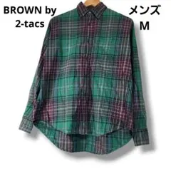 BROWN by 2-tacs チェックBDシャツ グリーン M 日本製 P2のサムネイル