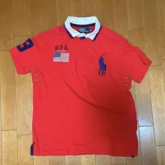 ポロ ラルフローレン ポロシャツ ビッグポニー 国旗 ナンバリング swag