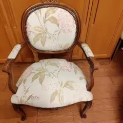イタリア製 アームチェア 花柄 クラシック家具 - メルカリ