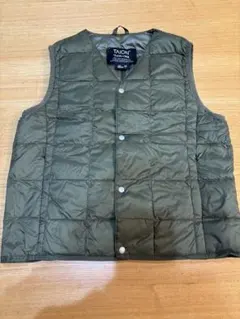 TAION グリーン ダウンベスト 130