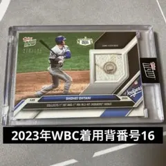 【デビュー】 MVP 大谷翔平 topps now ベースレリック　ドジャース