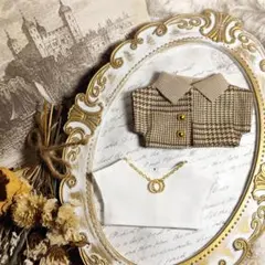 B43　10cmぬい服　12cmぬい服　アウター　ジャケット　春服　冬服