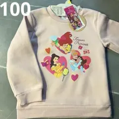 Disney ディズニープリンセス 長袖 デイリートレーナー 起毛 100cm