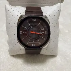 DIESEL ブラウン レザー 腕時計
