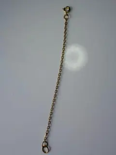 ゴールドメッキのチェーンタイプのネックレス用延長アジャスター、約11cm