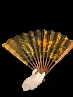 松庵 純金純銀鍍金 金属工芸品 金属扇子 - メルカリ
