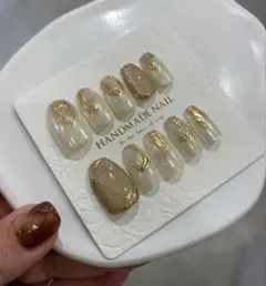 ネイルチップ ニュアンス オーロラネイル 結婚式 お呼ばれ 入学式No.8