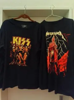KISS　 Metallica　バンド系　ロンT　2枚セット