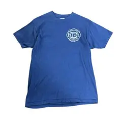 90s USA製 Tシャツ　プリント　半袖　ネイビー　L 古着　8#C