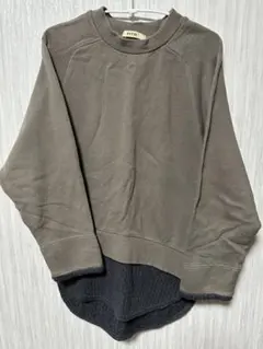 FITH グレー トレーナー レイヤードデザイン