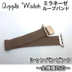cp3★アップルウォッチ ミラネーゼループベルト Apple Watchバンド