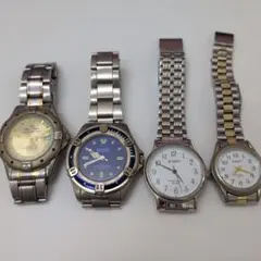 腕時計　4本セット　SPOTEC クォーツ腕時計 100m防水 など