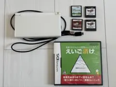 【美品】ニンテンドーDS Lite クリスタルホワイト 本体 ＋ソフト5本セット