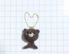 羊毛フェルト　くまさんキーホルダー　ハンドメイド