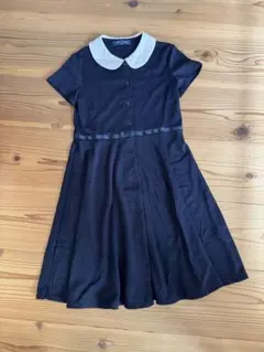 セレモニー用半袖ネイビーワンピース　140