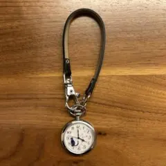 懐中時計 キーホルダーウォッチ ストラップ 付き　水彩 猫のサムネイル