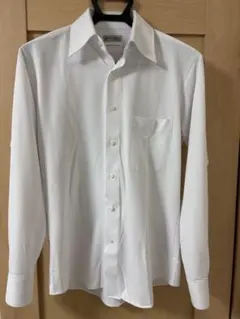 i-shirt スリムフィット　ホワイト長袖シャツ 日本製