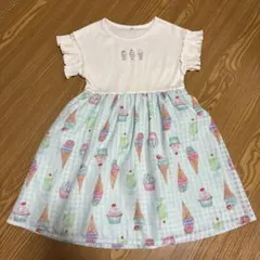 ピカデリーサーカス　アイスクリーム柄 半袖ワンピース 130cm