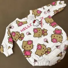 新品未使用❤️激レア⭐️ハローキティベビーズロンパース　サイズ80 ♡ハローキティ♡ サンリオ 日焼けキティー ロンパース 半袖