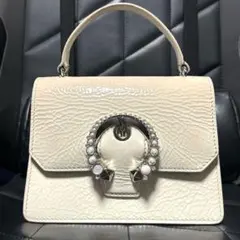 JIMMY CHOO MADELEINE パール オフホワイト ハンドバッグのサムネイル