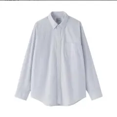 無印良品 洗いざらしブロード長袖シャツ