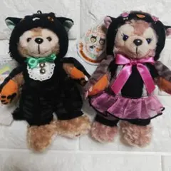 ダッフィー シェリーメイ ハロウィン 2014 ぬいぐるみバッジ ディズニー