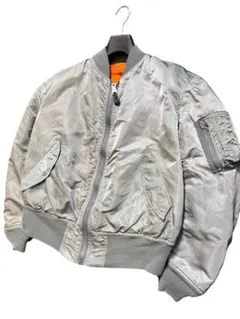 【美品】ALPHA INDUSTRIES MA-1 希少カラーシルバーLサイズ 2025年最新】alpha ma-1 シルバーの人気アイテム - メルカリ