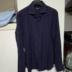 COMME CA ISM チェック柄シャツ Sサイズ