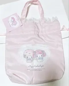 マイメロディ・マイスウィートピアノ「いつでもぴとっ」デザインシリーズ 巾着手さげ